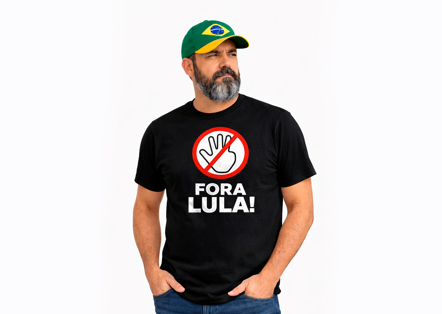 Camiseta Fora Lula - Preta - Masculino