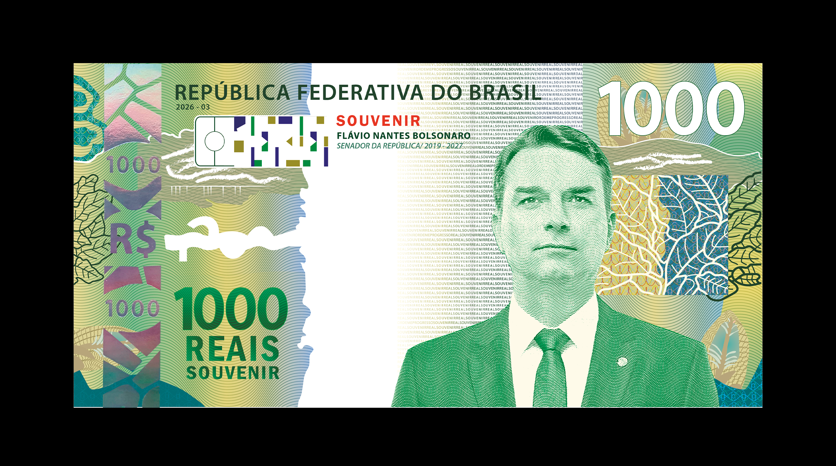 Cédula Senador Flávio Bolsonaro